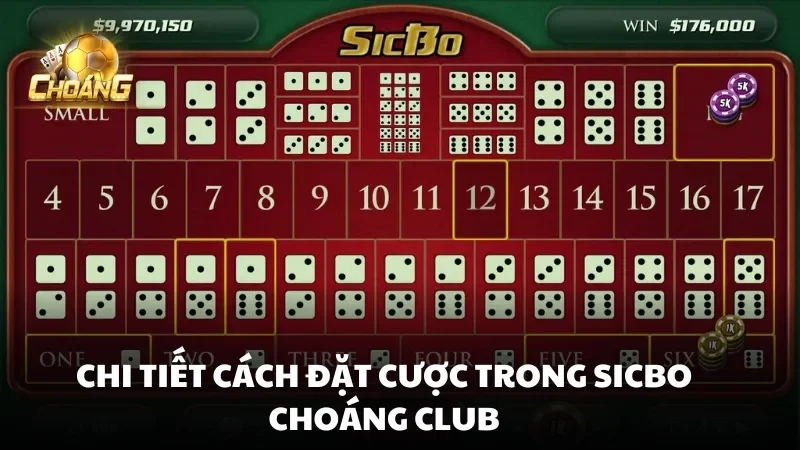 Chi tiết cách đặt cược trong Sicbo Choáng Club
