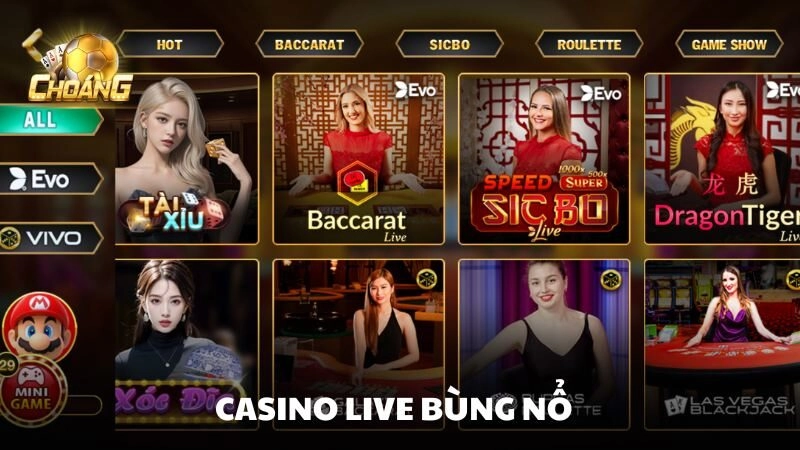 Choáng club không chỉ nổi tiếng với kho game bài đổi thưởng hấp dẫn